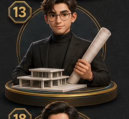 ตัวละครสถาปนิกในเกม Freedom Life Board Game