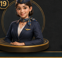 ตัวละครแอร์โฮสเตสในเกม Freedom Life Board Game